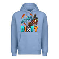 Colony Blue let's play dirty Premium Hoodie - Artiststas