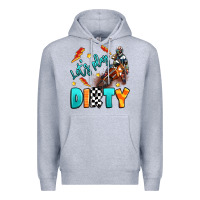 Heather Grey let's play dirty Premium Hoodie - Artiststas