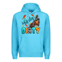 Ocean Blue let's play dirty Premium Hoodie - Artiststas