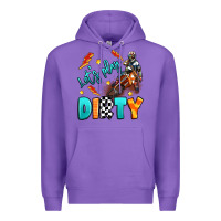 Purple let's play dirty Premium Hoodie - Artiststas