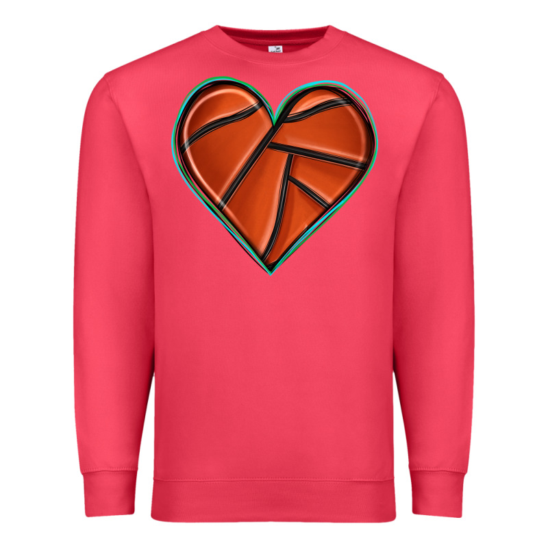 Basketball Heart Premium Sweatshirt by texasbilliewilder | Teevron