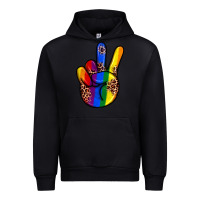Black pride leopard peace hand Urban Hoodie - JahusDesignShop