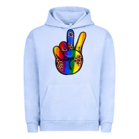 Pride Leopard Peace Hand Urban Hoodie | Teevron