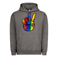 Pigment Tornado pride leopard peace hand Urban Hoodie - JahusDesignShop