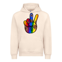 Sandshell pride leopard peace hand Urban Hoodie - JahusDesignShop