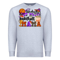 Heather Grey somebody's loud mouth basketball mama Premium Sweatshirt - Zillion Design Studio