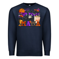Navy somebody's loud mouth basketball mama Premium Sweatshirt - Zillion Design Studio