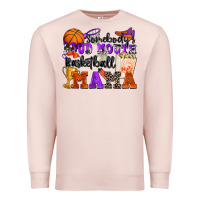 Pale Pink somebody's loud mouth basketball mama Premium Sweatshirt - Zillion Design Studio