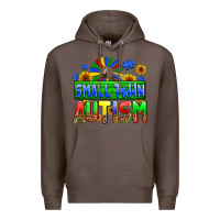 Coffee small town autism Premium Hoodie - AdoDesignShop