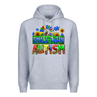 Heather Grey small town autism Premium Hoodie - AdoDesignShop
