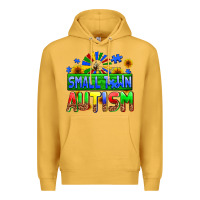 Mustard small town autism Premium Hoodie - AdoDesignShop