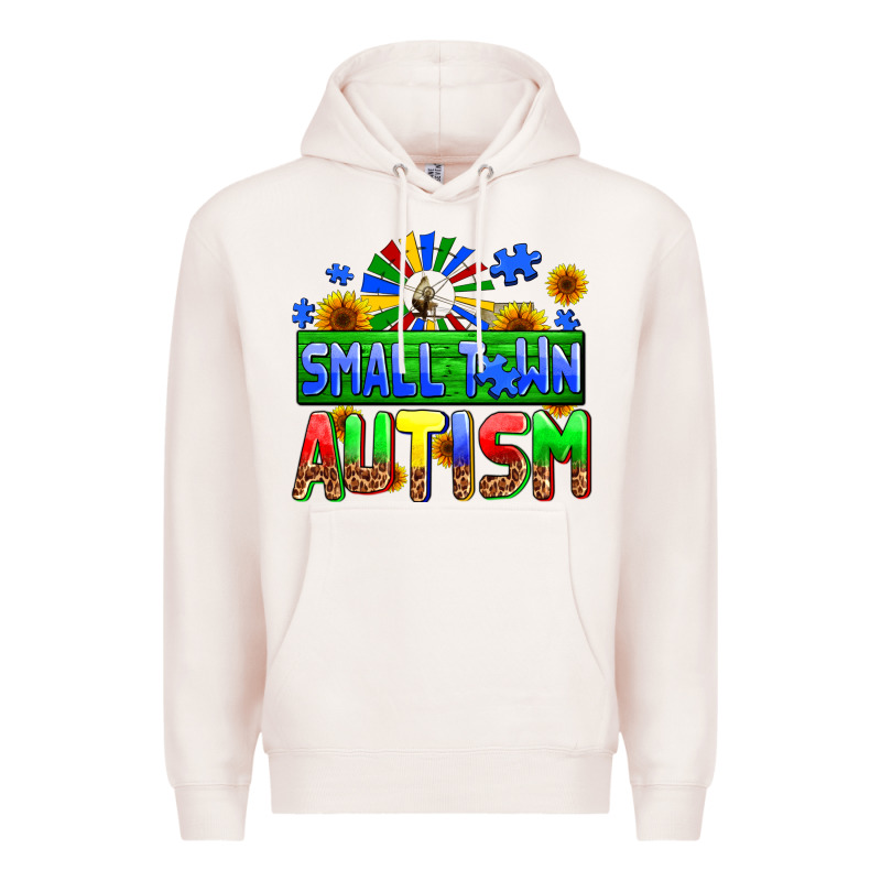 Small Town Autism Premium Hoodie by AdoDesignShop | Teevron