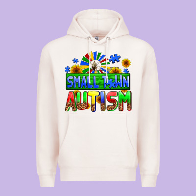 Small Town Autism Premium Hoodie Designed By Adodesignshop