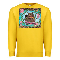 Lemon Mama bear haunting fish floral Premium Sweatshirt - RanaPortraitStore