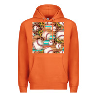 Carrot baseball leopard sunflower seamless pattern Premium Hoodie - JahusDesignShop
