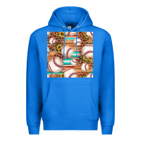 True Royal baseball leopard sunflower seamless pattern Premium Hoodie - JahusDesignShop