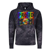 Cloud Black proud mom with sunflower Vintage Hoodie - AdoDesignShop