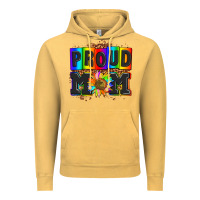 Vintage Mustard proud mom with sunflower Vintage Hoodie - AdoDesignShop