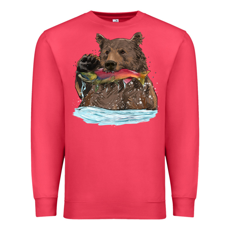 Mama Bear Haunting Fish Premium Sweatshirt by RanaPortraitStore | Teevron
