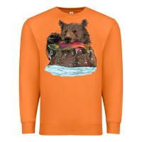 Carrot mama bear haunting fish Premium Sweatshirt - RanaPortraitStore