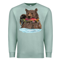 Seafoam mama bear haunting fish Premium Sweatshirt - RanaPortraitStore