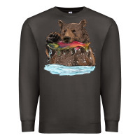 Smoke mama bear haunting fish Premium Sweatshirt - RanaPortraitStore