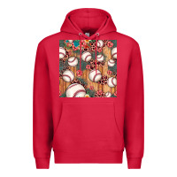Cardinal baseball leopard seamless pattern Premium Hoodie - JahusDesignShop