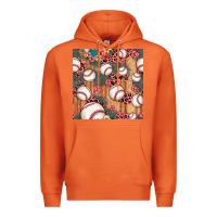 Carrot baseball leopard seamless pattern Premium Hoodie - JahusDesignShop