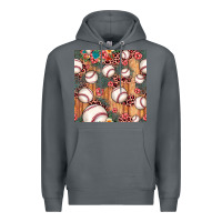 Rock baseball leopard seamless pattern Premium Hoodie - JahusDesignShop