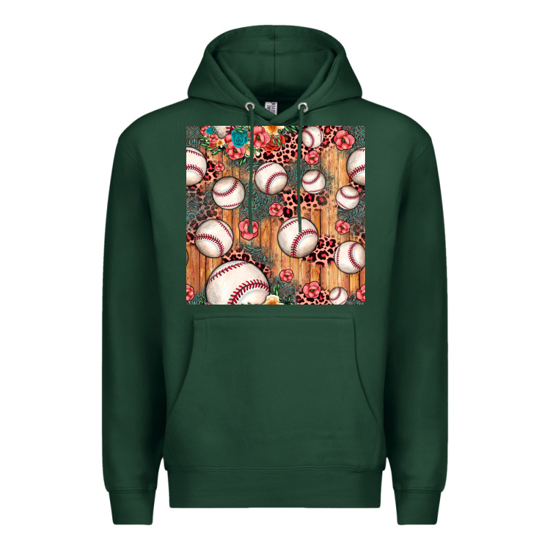 Baseball Leopard Seamless Pattern Premium Hoodie by JahusDesignShop | Teevron
