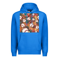 True Royal baseball leopard seamless pattern Premium Hoodie - JahusDesignShop