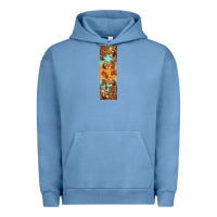 Pigment Pebble Blue autumn squirrel Urban Hoodie - BundleAndBundleShop