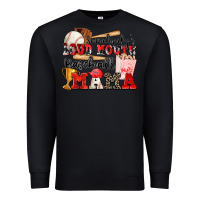 Black somebody's loud mouth baseball mama Premium Sweatshirt - Zillion Design Studio