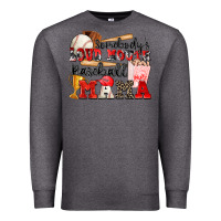 Charcoal Heather somebody's loud mouth baseball mama Premium Sweatshirt - Zillion Design Studio