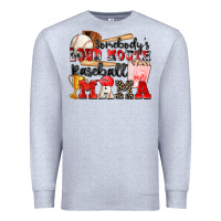 Somebody's Loud Mouth Baseball Mama Premium Sweatshirt | Teevron