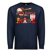 Navy somebody's loud mouth baseball mama Premium Sweatshirt - Zillion Design Studio