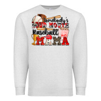 Oatmeal Heather somebody's loud mouth baseball mama Premium Sweatshirt - Zillion Design Studio