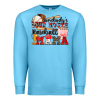Ocean Blue somebody's loud mouth baseball mama Premium Sweatshirt - Zillion Design Studio