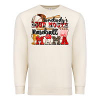 Sandshell somebody's loud mouth baseball mama Premium Sweatshirt - Zillion Design Studio