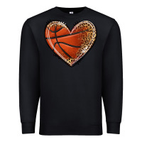 Black basketball heart Premium Sweatshirt - texasbilliewilder