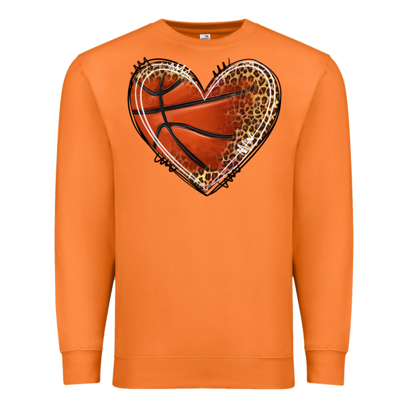 Basketball Heart Premium Sweatshirt by texasbilliewilder | Teevron
