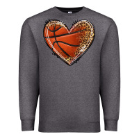 Charcoal Heather basketball heart Premium Sweatshirt - texasbilliewilder