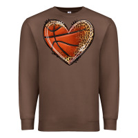 Chestnut basketball heart Premium Sweatshirt - texasbilliewilder
