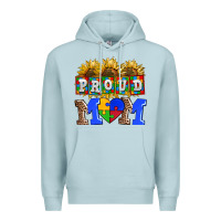 Blue Mist proud mom Premium Hoodie - AdoDesignShop