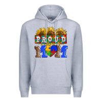 Heather Grey proud mom Premium Hoodie - AdoDesignShop