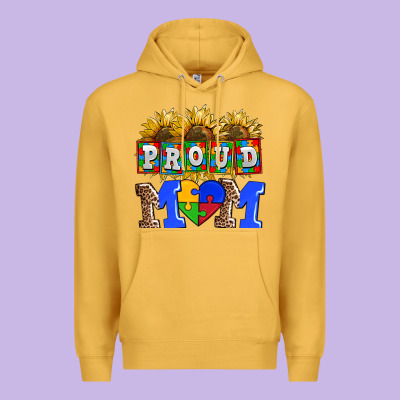 Proud Mom Premium Hoodie Designed By Adodesignshop