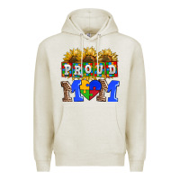 Oatmeal Heather proud mom Premium Hoodie - AdoDesignShop