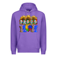 Purple proud mom Premium Hoodie - AdoDesignShop