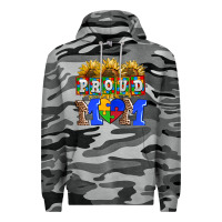 Slate Camo proud mom Premium Hoodie - AdoDesignShop