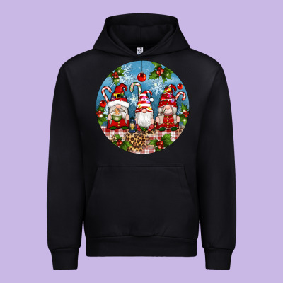 Christmas Gnomes Ornament Urban Hoodie Designed By Artiststas